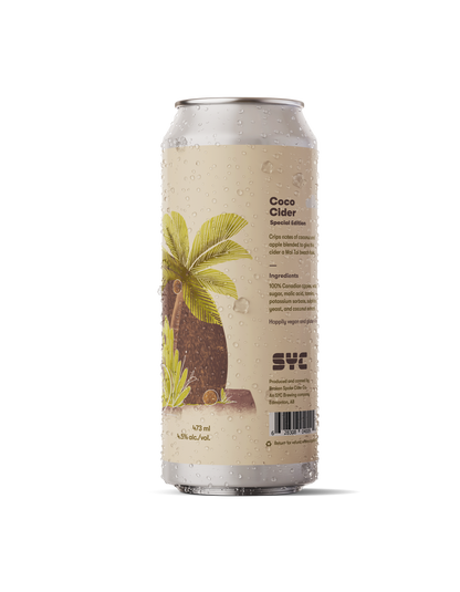 Right of Can Coconut Cider