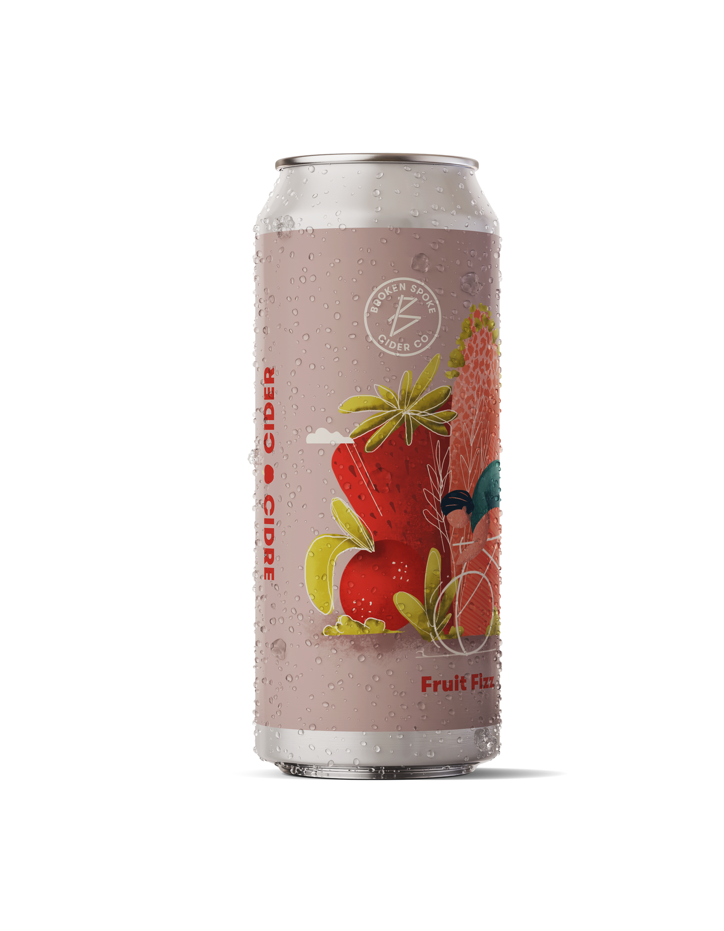 Left of Can Fruit Fizz Cider