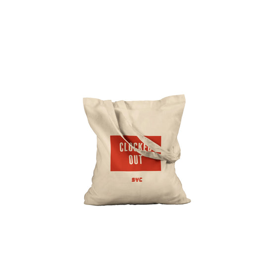 Clocked Out Tote Bag