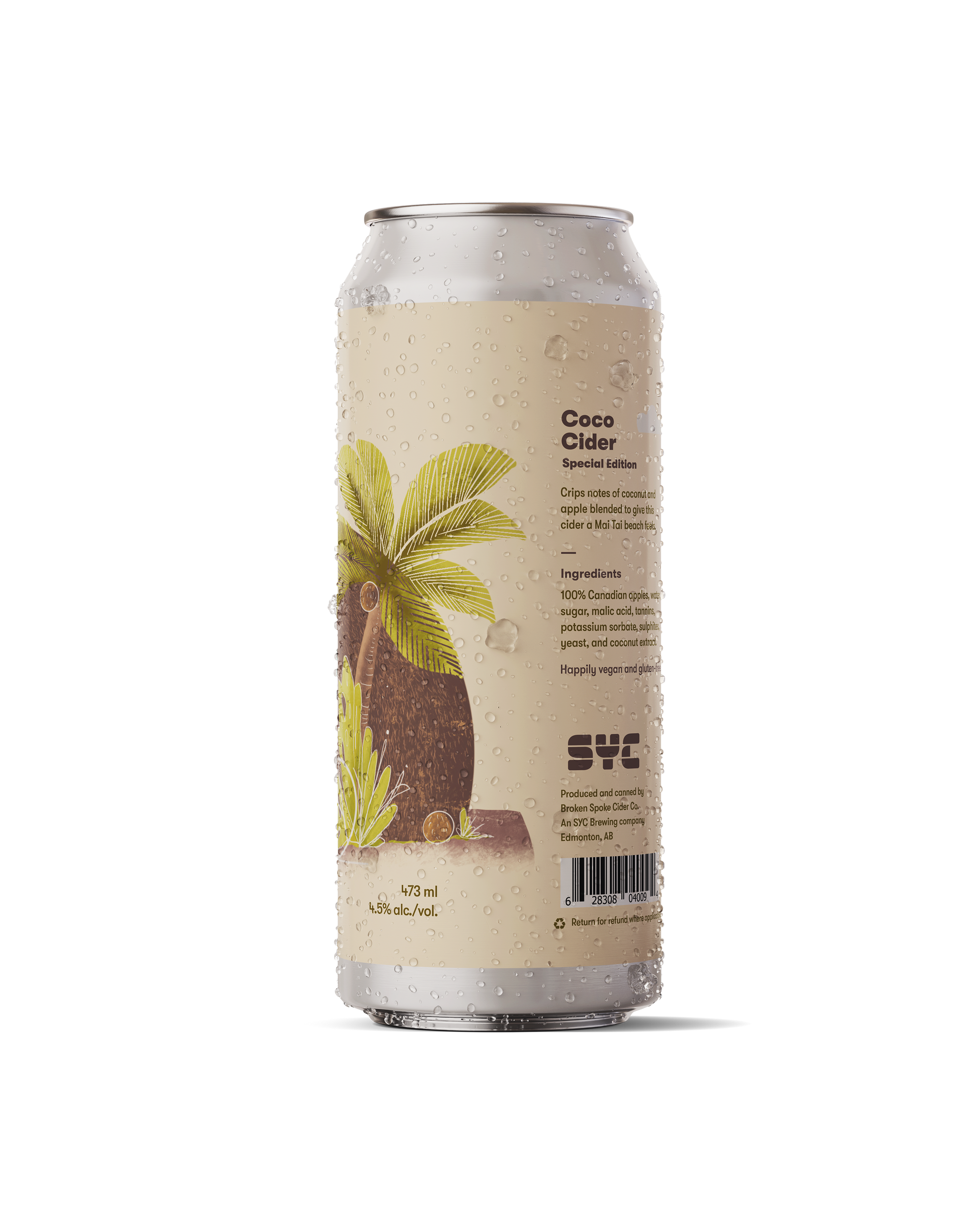 Right of Can Coconut Cider
